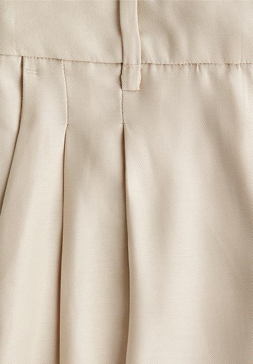 H&M - Wide tailored trousers - light beige
