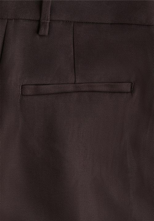 H&M - Wide tailored trousers - dark brown