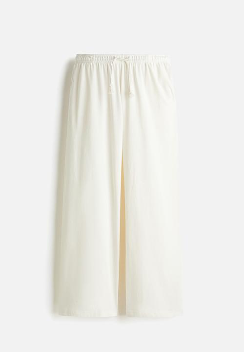 H&M - Wide joggers - cream