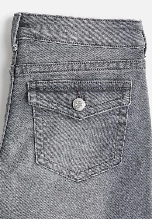 H&M - Flared low jeans - grey
