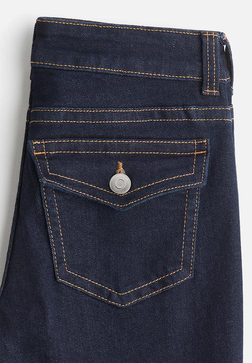 H&M - Flared low jeans - dark denim blue