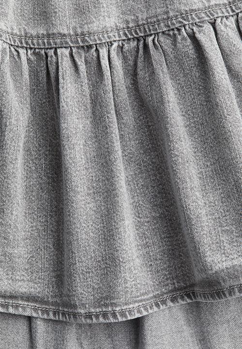 H&M - Flounced mini skirt - grey