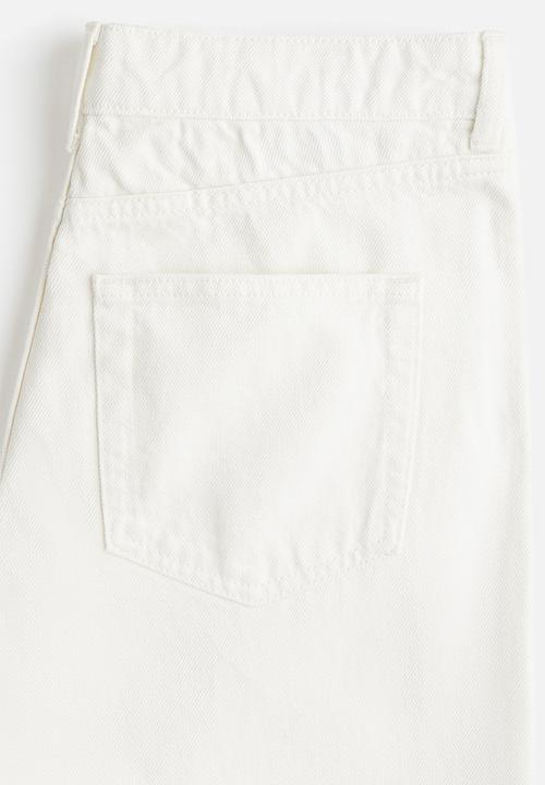 H&M - Wide regular jeans - white