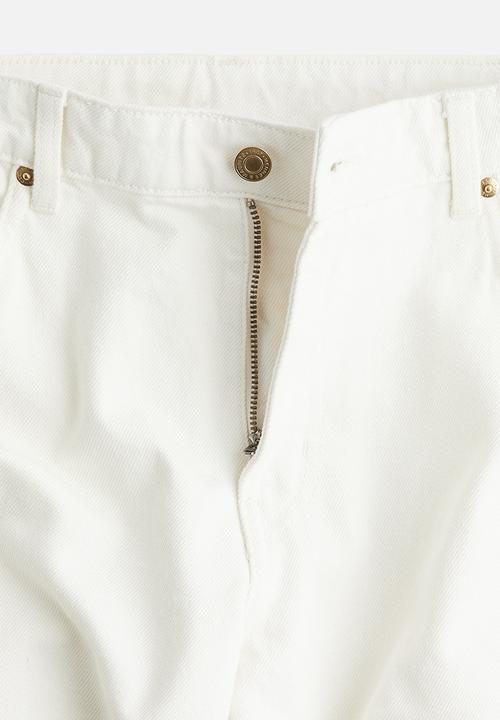 H&M - Wide regular jeans - white
