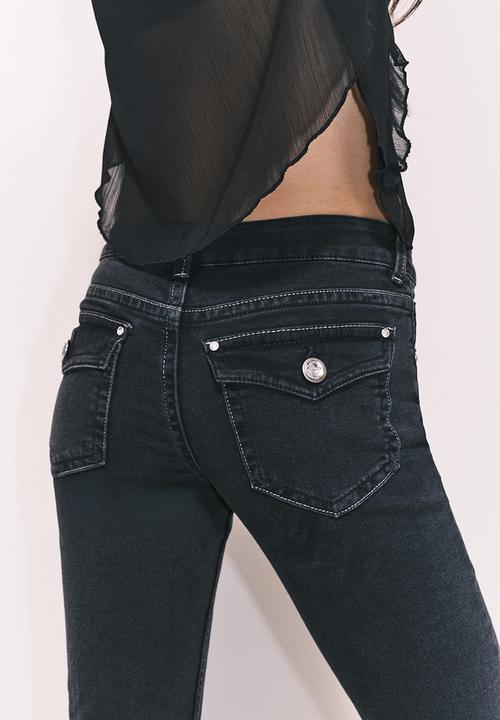 H&M - Flared low jeans - dark grey