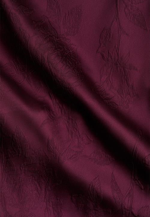 H&M - Satin slip dress - burgundy