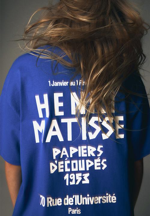 H&M - Oversized printed T-shirt - blue,multi