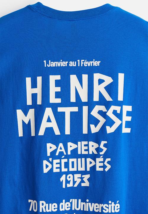 H&M - Oversized printed T-shirt - blue,multi