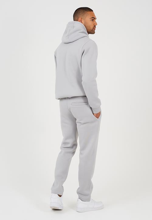 Brave Soul - Hoody With Cross Over Hood With Straight Leg Joggers - Storm Grey