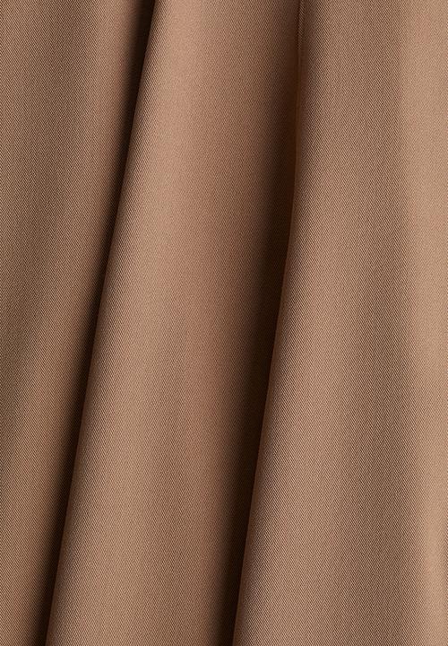 H&M - Waisted twill dress - dark beige
