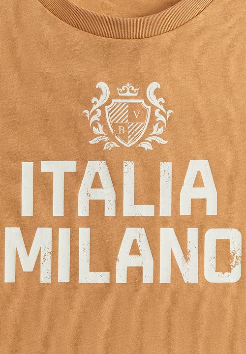 H&M - Cotton T-shirt -  light terracotta/italia 