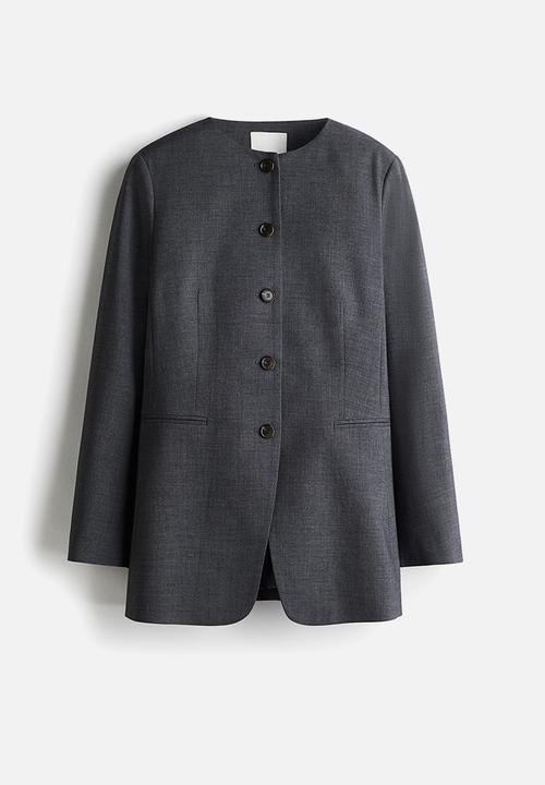 H&M - Long blazer - grey marl