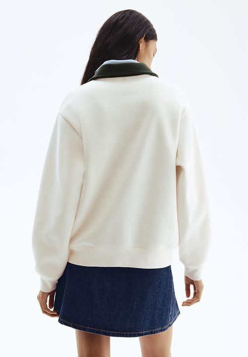 H&M - Polo sweatshirt - white yale 