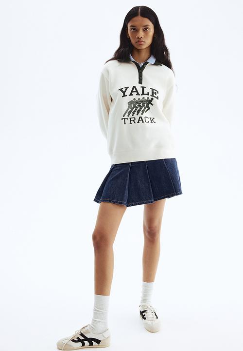 H&M - Polo sweatshirt - white yale 