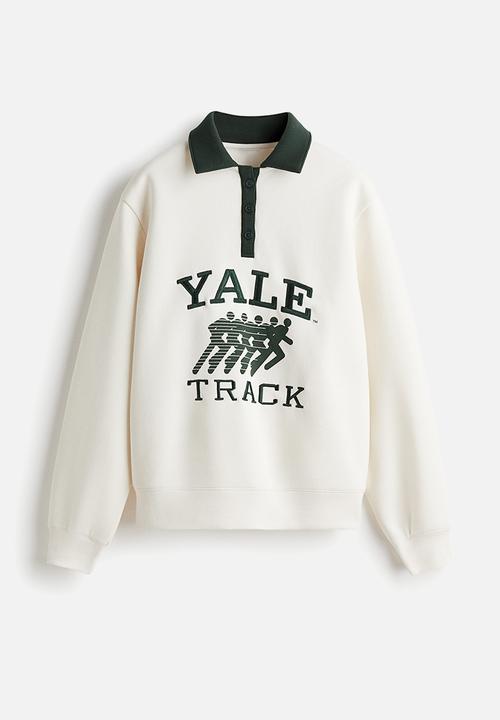 H&M - Polo sweatshirt - white yale 