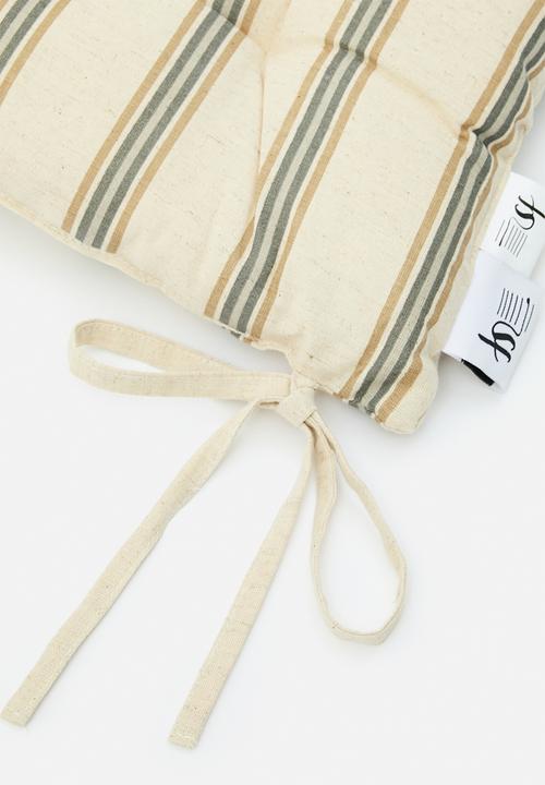 Sixth Floor - Ringo Stripe Seat Pad Set of 2 - Natural