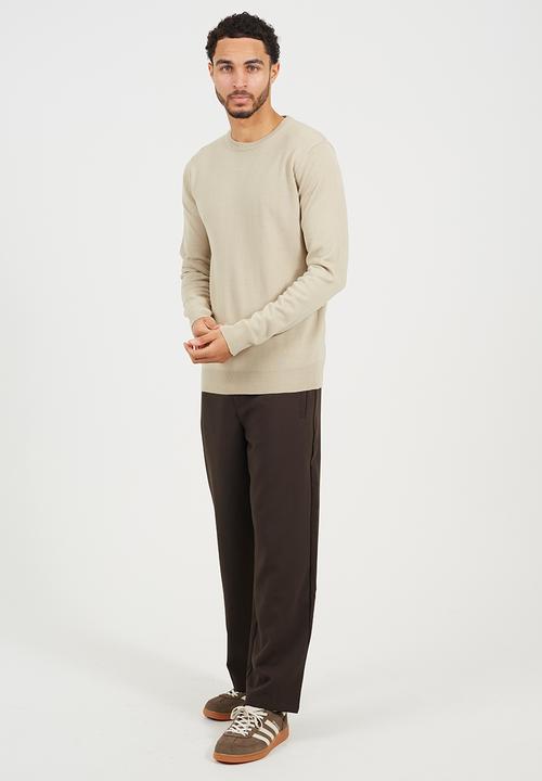 Brave Soul - Crew Neck Jumper - Light Sand