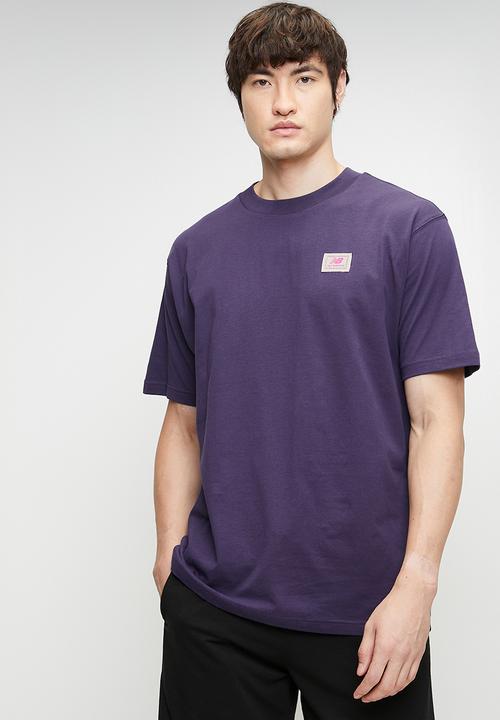 New Balance  - New Balance Woven Label Tee - Purple