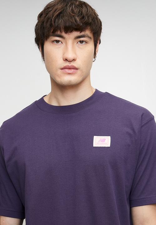 New Balance  - New Balance Woven Label Tee - Purple