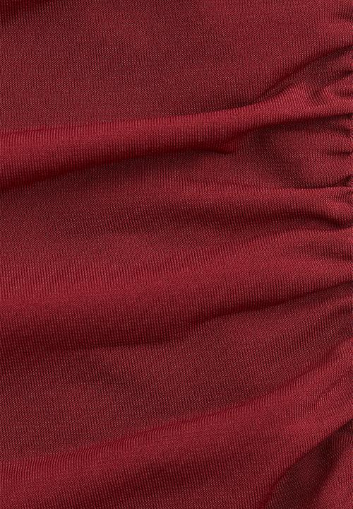 H&M - Draped cap-sleeved top - burgundy