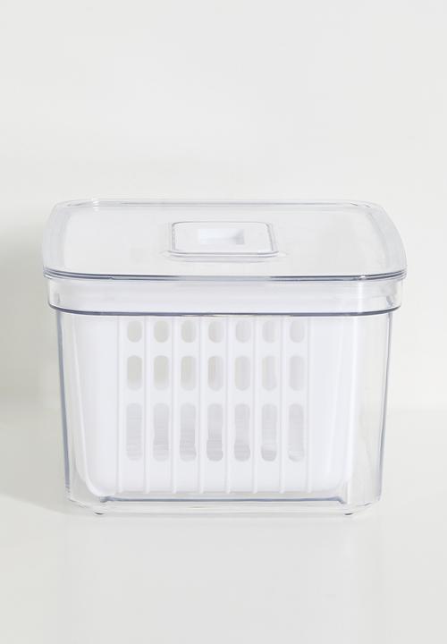 Excellent Houseware - Medium fridge box - clear