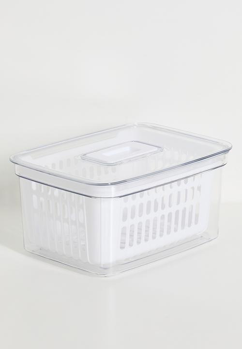 Excellent Houseware - Medium fridge box - clear