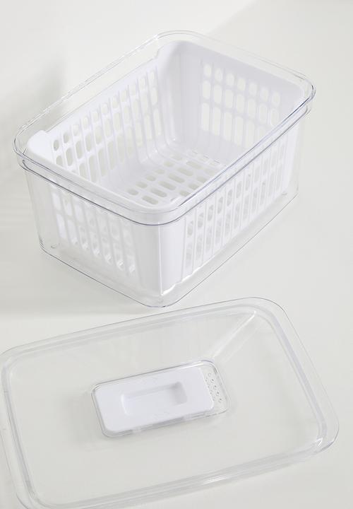 Excellent Houseware - Medium fridge box - clear