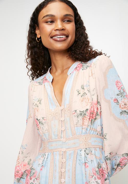 MILLA - Midi dress - Blue floral