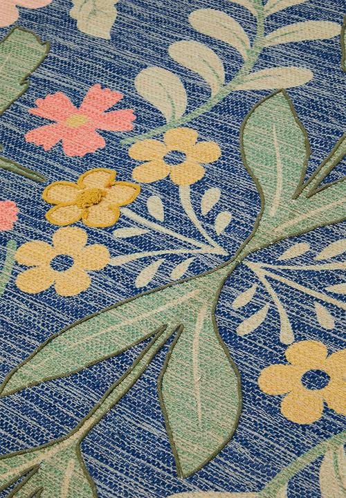 Sixth Floor - Claudia Embroidered Cotton Blend Rug - Multi