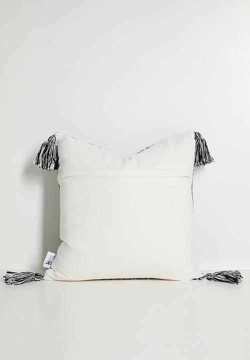 Sixth Floor - Nori Woven Cushion Cover - Black