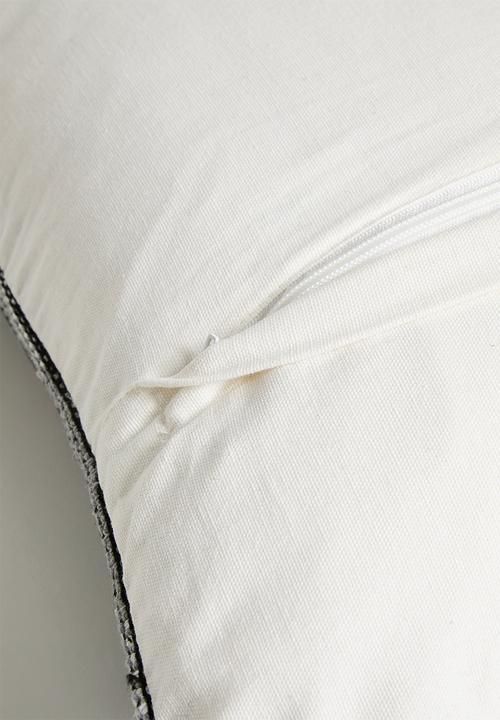 Sixth Floor - Nori Woven Cushion Cover - Black