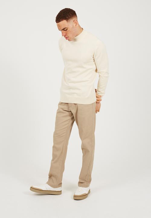 Brave Soul - Turtle Neck Jumper - Oatmeal