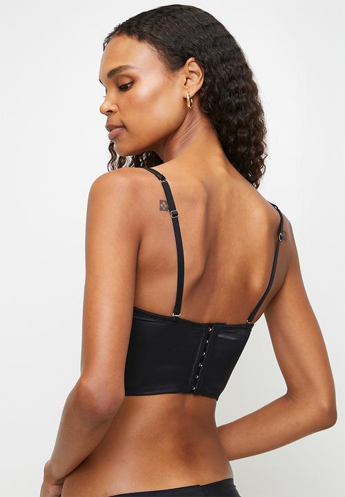 Hunkemoller - Grace mini bustier - caviar