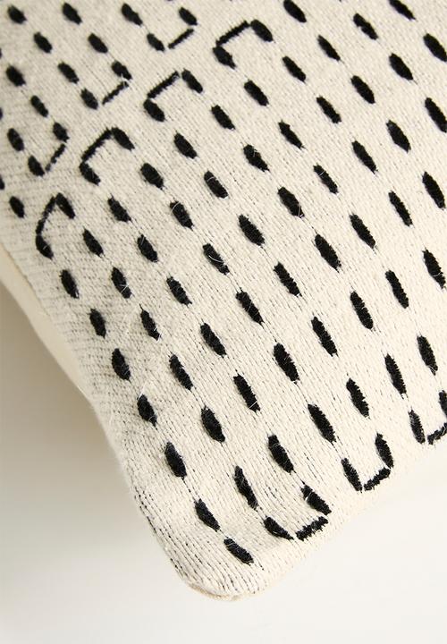 Sixth Floor - Stitch Woven Cushion Cover - Neutral