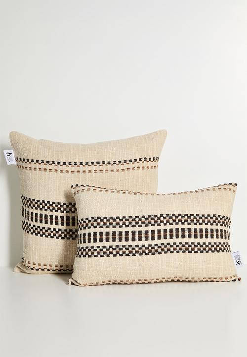 Sixth Floor - Willow Woven Cushion Cover - Neutral