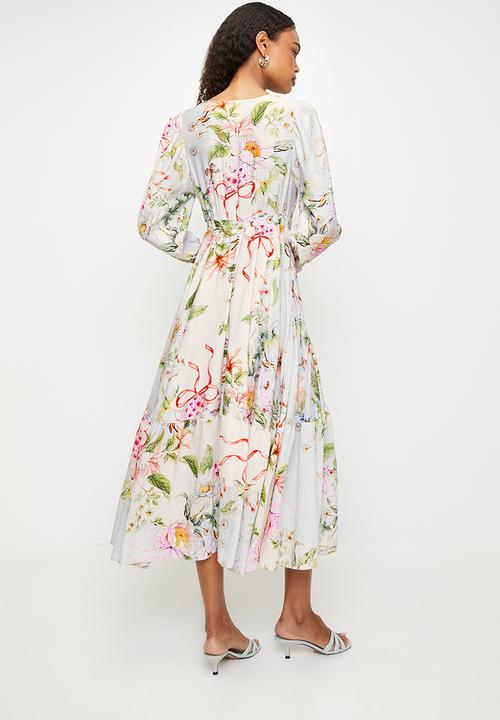 MILLA - Maxi dress - Beige floral 