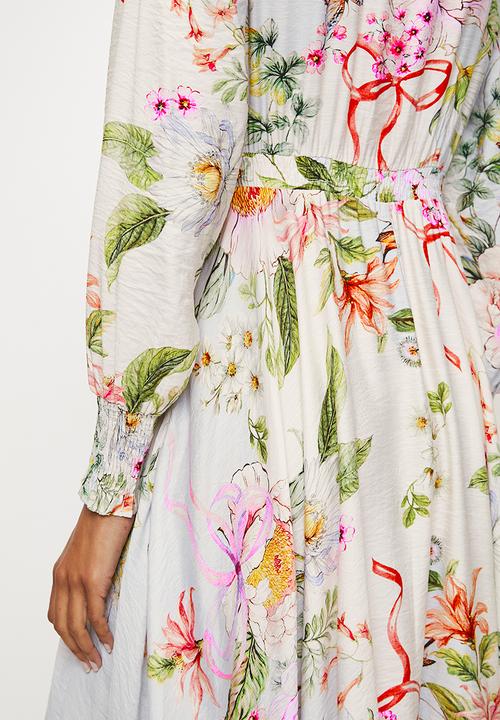 MILLA - Maxi dress - Beige floral 