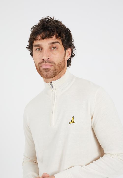 Brave Soul - 1/4 Concealed Zip Top - Light Stone