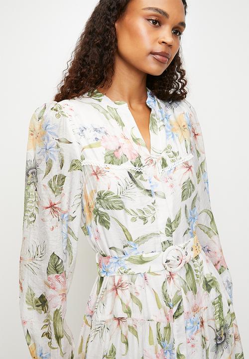 MILLA - Tiered midi dress - Floral