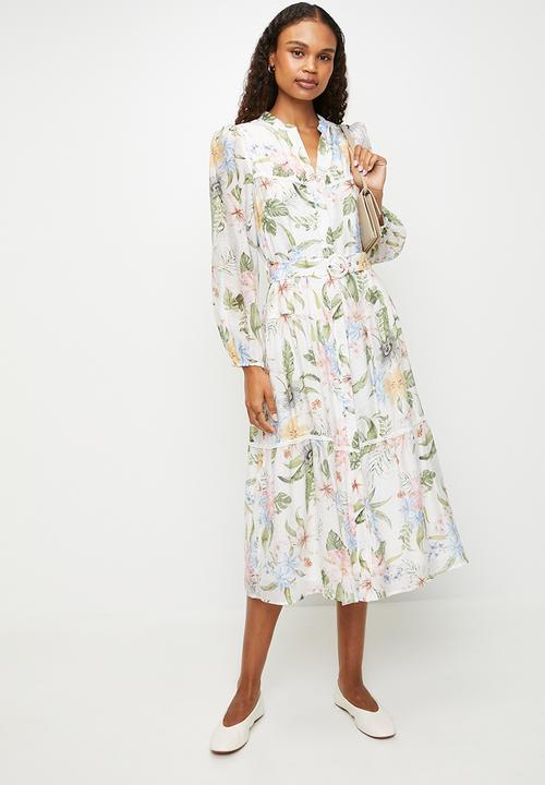 MILLA - Tiered midi dress - Floral