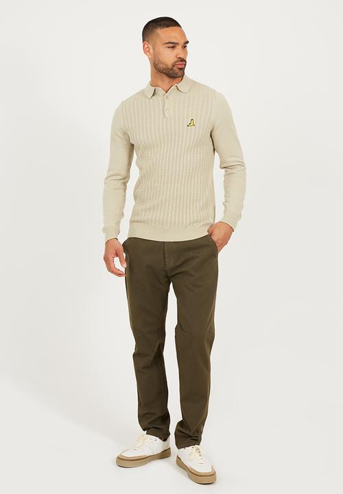 Brave Soul - Knitted Long Sleeved Jumper - Barley