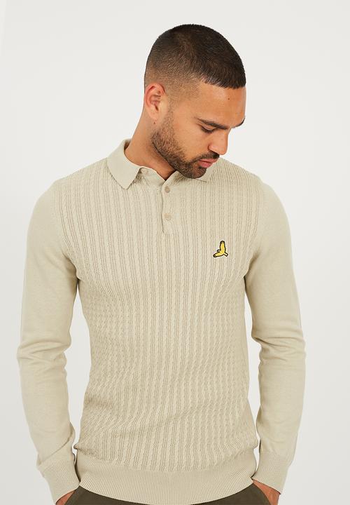 Brave Soul - Knitted Long Sleeved Jumper - Barley