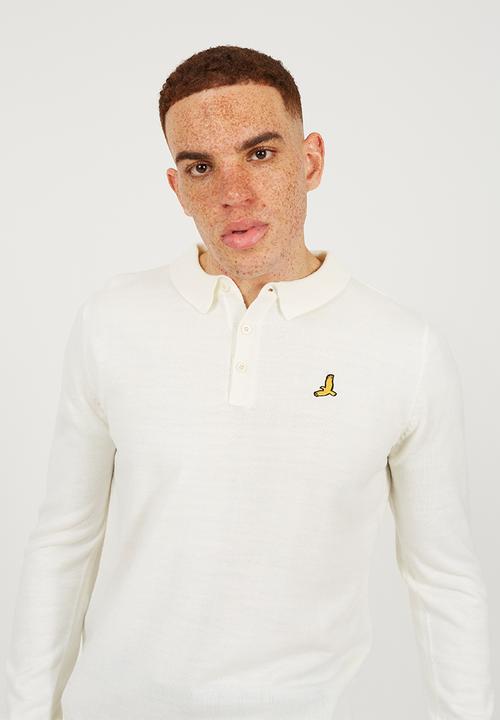 Brave Soul - Ribbed Collar Button Top - Off White