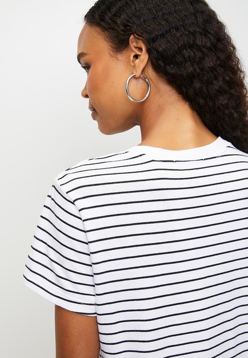 Levi’s® - Favorite Cotton Tee - Stripe Bright White
