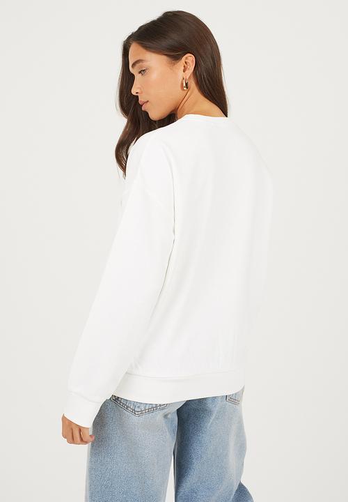 Brave Soul - Ladies New York Sweatshirt - Cream