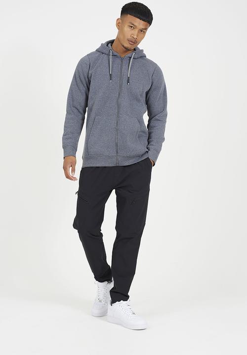 Brave Soul - Zip Hoodie - Charcoal Marl