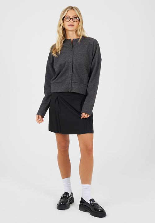 Brave Soul - Ladies Long Sleeve Button Down Top - Grey