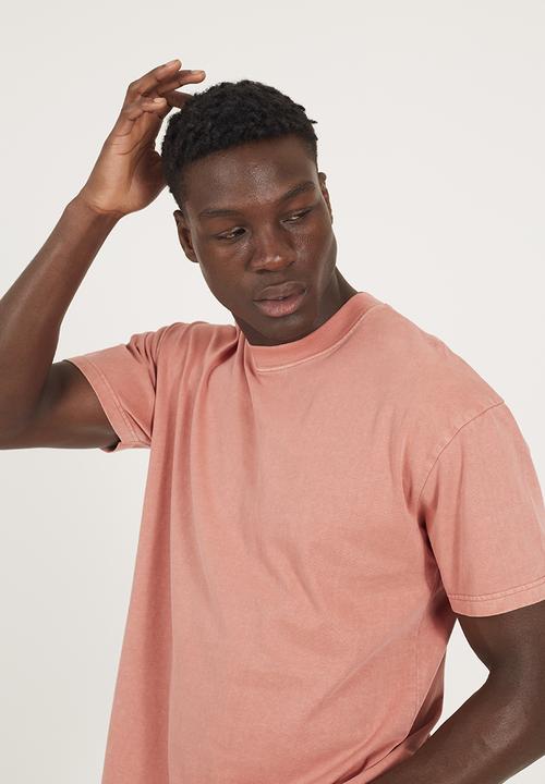 Brave Soul - Oversized Fit T-shirt - Washed Pink