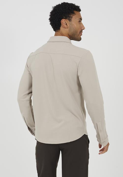 Brave Soul - Long Sleeve Shirt - Light Sand