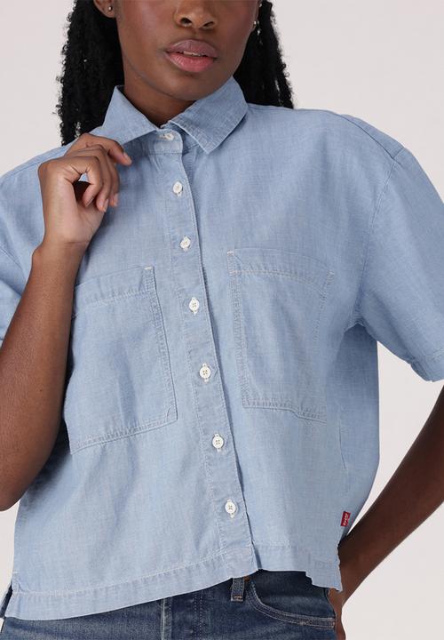 Levi’s® - Harlie short sleeve cropped shrt z - brass organ